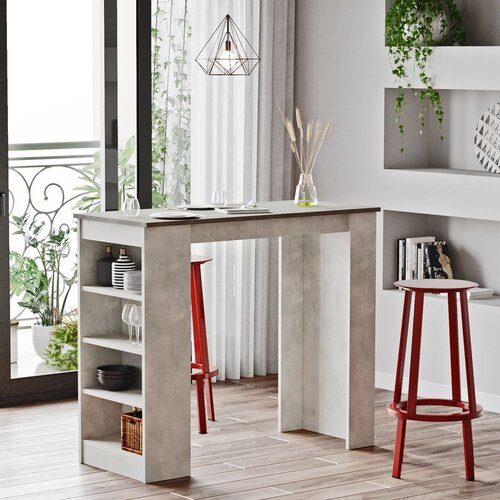 Woody Fashion Barski sto 120x101.8x51.6cm Sivi Cijene