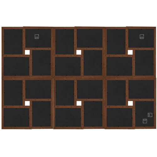 Okvir za 24 fotografije (10 x 15 cm) tamnosmeđi MDF Slike