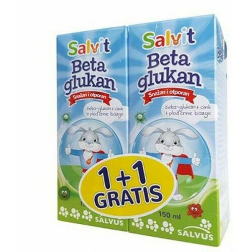 Salvit beta glukan rastvor 150 ml, 1+1 gratis Cene