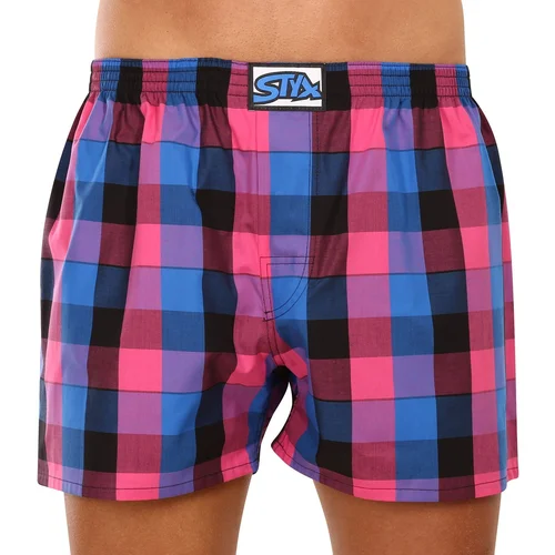 STYX Men's shorts classic rubber oversize multicolor