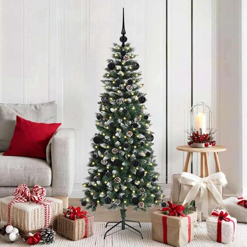 vidaXL Umestno božično drevo med 150 LED Zelena 66 x 66 x 150 cm Cene