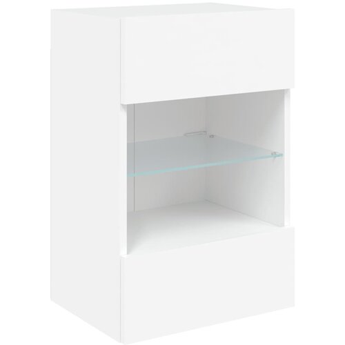  Zidni TV ormarić s LED svjetlima bijeli 40 x 30 x 60,5 cm Slike
