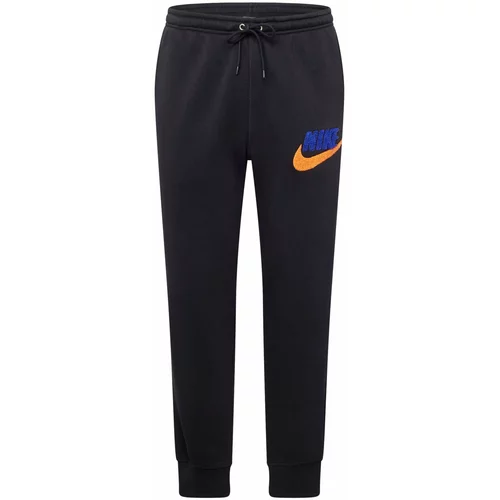 Nike Sportswear Hlače 'CLUB' encijan / oranžna / črna