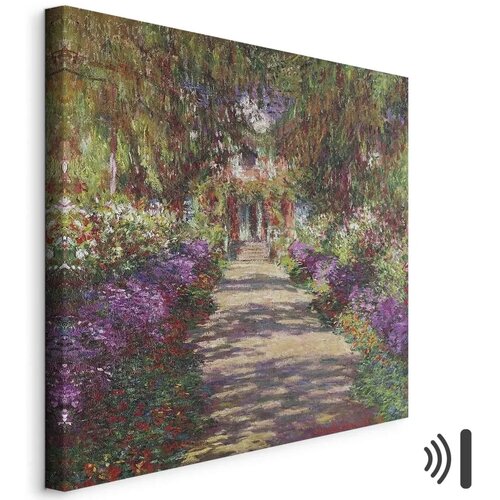  Slika - Claude Monet &ndash; A Pathway in Monet\'s Garden 80x80 Akustična Cijene
