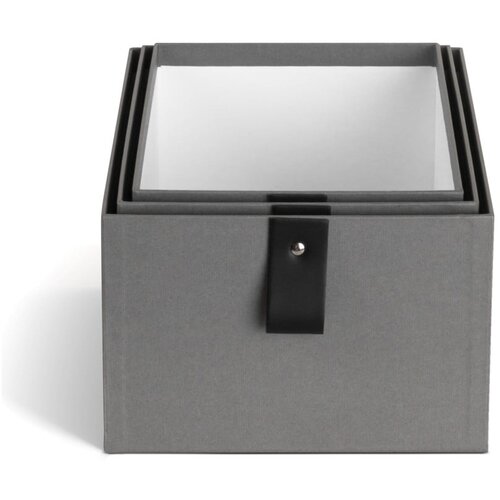Bigso Sive kartonaste &amp;scaron;katle za shranjevanje v kompletu 3 ks 20,5x29,5x14,5 cm Aston Paper Laminate &amp;ndash; Slike