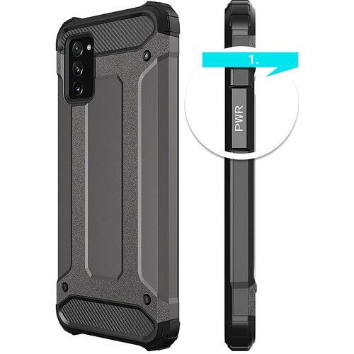  Hybrid Armor čvrsta izdržljiva maskica za Samsung Galaxy A02 S Slike