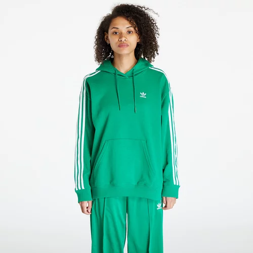Adidas 3-Stripes Oversized Hoodie Green