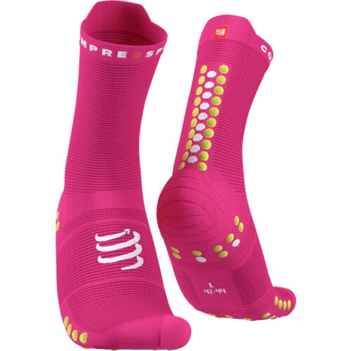 Čarape Compressport PRS V4.0 Run High Fluo Pink/Primerose - T1 Cijene