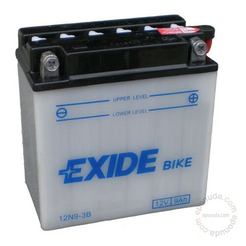 Exide BIKE 12N9-3B 12V 9Ah akumulator Slike