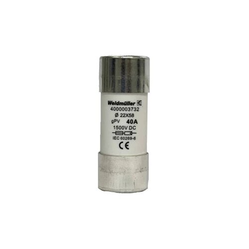Weidmüller FUSE WSFL 22X58 40A 1K5V GPV finožični osigurač Sadržaj 10 St. Cijene
