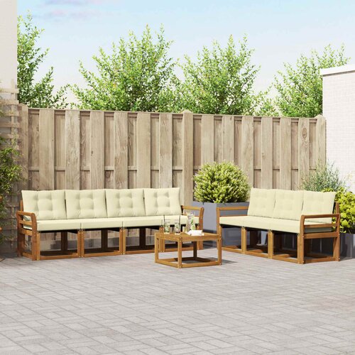  Set vanjskih sofa 8 kom. Prirodna i krem Cijene
