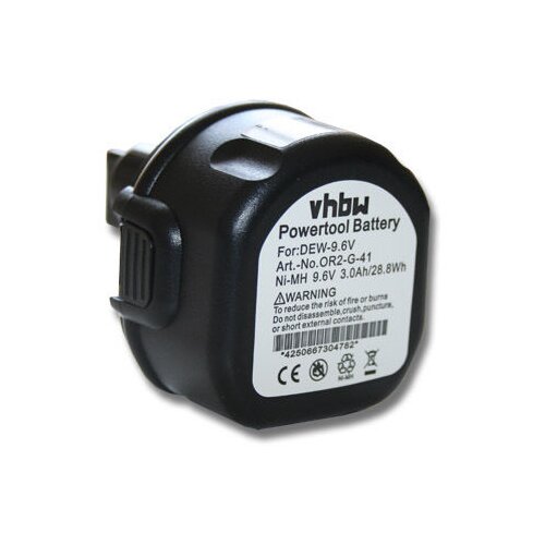 VHBW Baterija za DeWalt DW902 / DW955K / Black &amp;amp;amp; Decker CD9600K / PS3200, 9.6 V, 3.0 Ah Slike