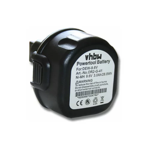 VHBW Baterija za DeWalt DW902 / DW955K / Black &amp; Decker CD9600K / PS3200, 9.6 V, 3.0 Ah