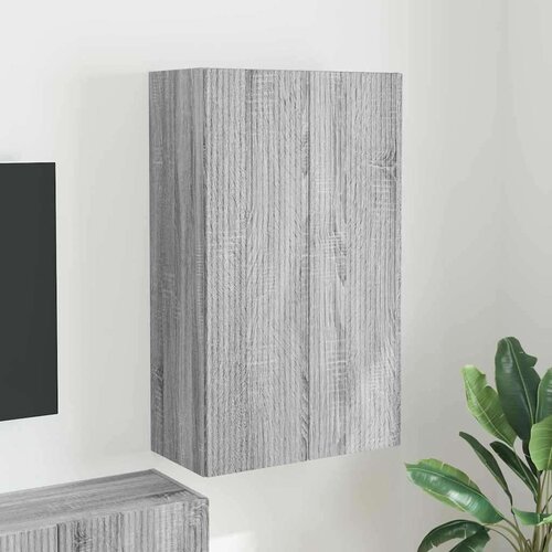 TV stenska omara Siva Sonoma 59,5 x 31 x 100 cm Konstruiran les, (5000092098) Cene