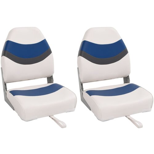 vidaXL Sklopiva sjedala za brod 2 kom s visokim naslonom 44x38x55 cm Cijene