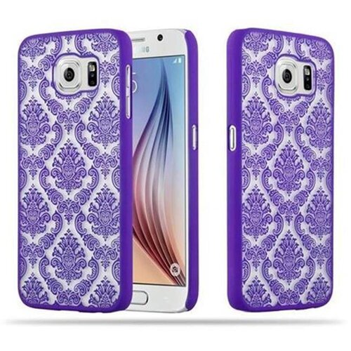 Cadorabo primera, združljiv s Samsungom v vijolični - trdi za&amp;scaron;čitni pokrov v Flower Paisley Henna Design proti praskam in udarcem, (20562497) Slike