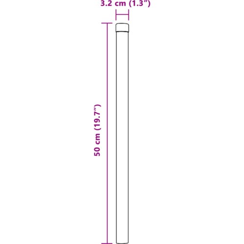  Ograde 12 pcs Siva 50 cm Čelik s pra&amp;scaron;kastim premazom Slike