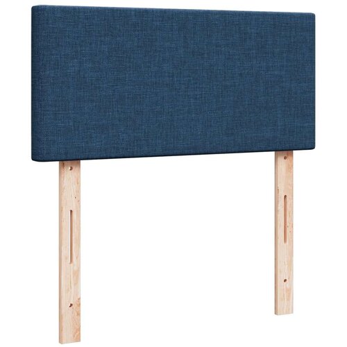 VidaXL Krevet s oprugama i madracem plavi 80x200 cm od tkanine Slike