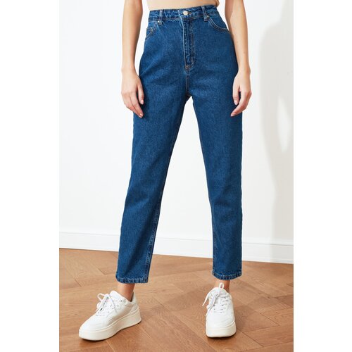 Trendyol Ženske kavbojke High Waist Mom Slike