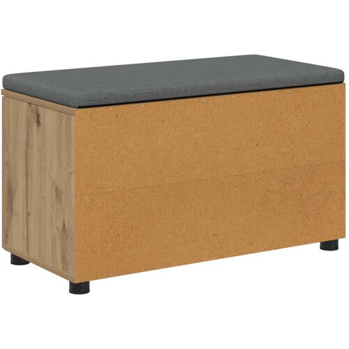  Klupa za hodnik s jastukom Umjetnički hrast 80 x 38 x 46 cm Slike