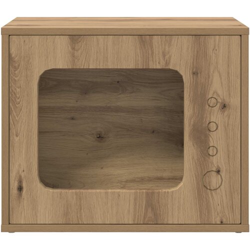 vidaXL Mačja hi&scaron;a Oreh 51 x 30 x 42 cm Konstruiran les, (5000111100) Cene