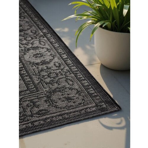 NORTHRUGS Črno-bela notranja in zunanja preproga 120x170 cm Duet Kona &amp;ndash; Slike