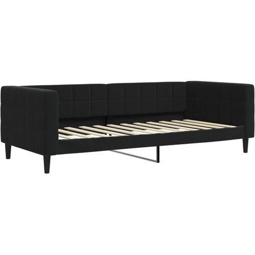  Dnevni krevet s madracem crni 90 x 200 cm bar&amp;scaron;unasti Slike