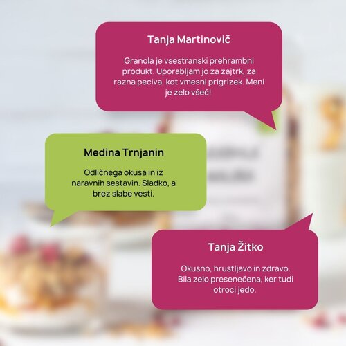 Malinca domača granola 3+1 gratis Cene