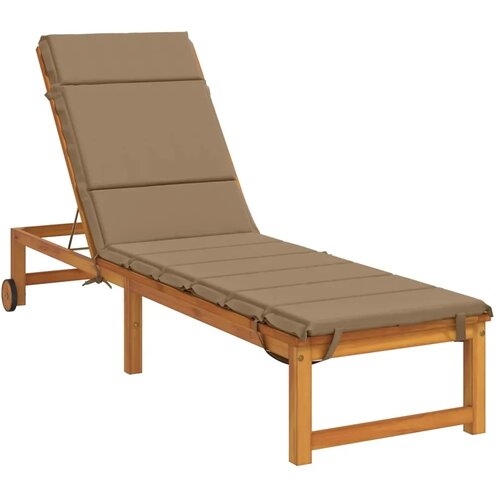  Jastučić za ležaljku GEMERT 100% poliester Sivosmeđa - Sivosmeđa 200 x 55 x 3 cm Poliester Slike