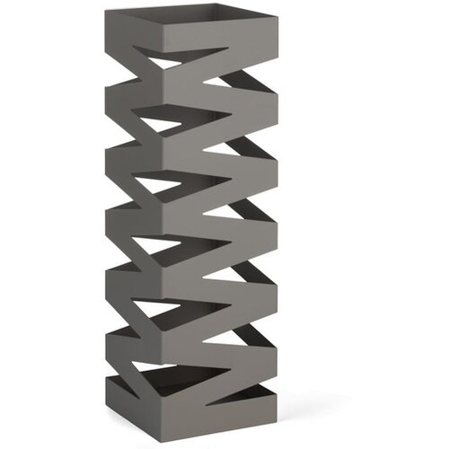 Evviva posoda za dežnik Zig Zag 15,5x15,5xh49cm, kvadratna, siva, kovina Cene