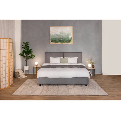Bonami Selection Siva oblazinjena zakonska postelja s prostorom za shranjevanje z letvenim dnom 180x200 cm Myra Bold &amp;ndash; Slike