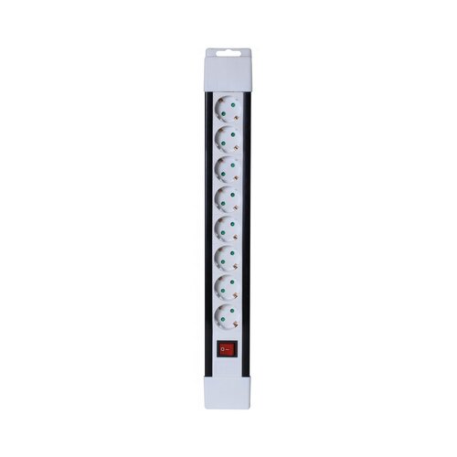 Home Produžni kabl, 8 utičnica, prekidač, 1, 0mm&amp;sup2;, 2 met - PNV 08K/WH, Bijeli Slike