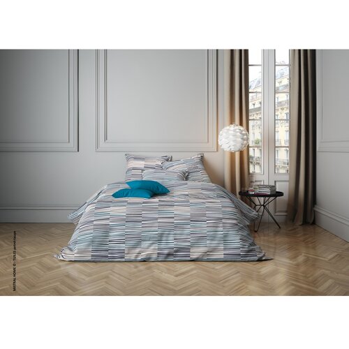  Posteljina Saten Tuiles Petrol Taupe 200x200cm + 2x60x80cm Cene