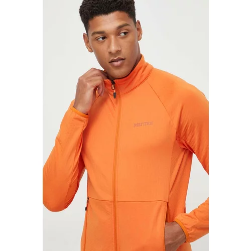 Marmot Športni pulover Leconte Fleece moška, oranžna barva