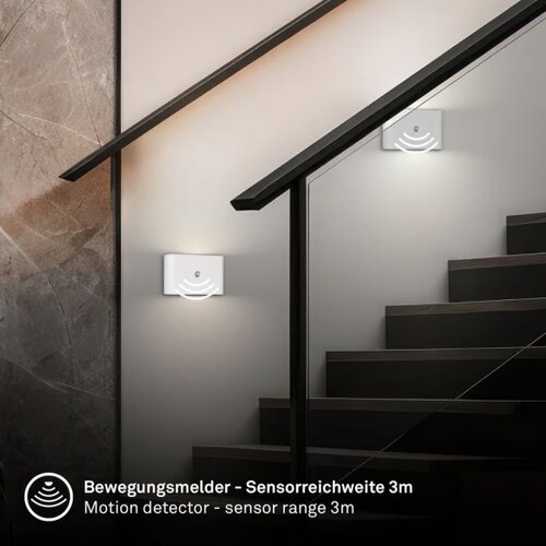 BRILONER 3878016 - led punjivo zidno svetlo sa senzorom chat LED/3W/5V 2000 mah bela Slike
