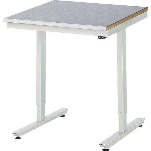 RAU Delovna miza z električno nastavitvijo višine, jeklena obloga, nosilnost 150 kg, ŠxG 750 x 800 mm Cene