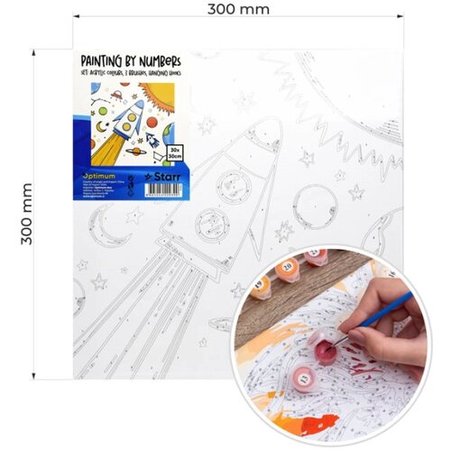  bojenje po brojevima set svemir 30X30CM Cene