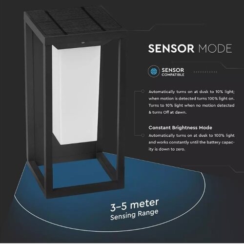  LED solarno zidno svetlo sa senzorom SAMSUNG čip LED/2W/3,7V IP65 2600 mAh Slike