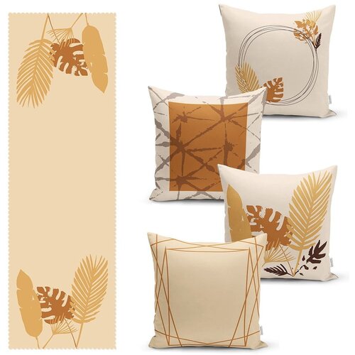 Minimalist Home World set od 4 jastučnice i nadstolnjak s primjesom pamuka Minimalist Home World Cijene