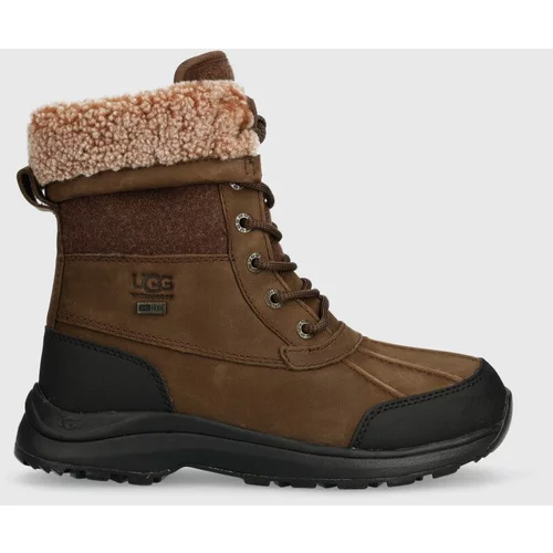 Ugg Cipele od brušene kože Adirondack Boot III Tipped za žene, boja: smeđa, ravni potplat, sa srednje toplom podstavom, 1143845