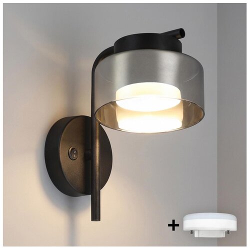 Brilagi LED RGB prigu&amp;scaron;iva zidna lampa AURA LUX 1xGX53/14W/230V Wi-Fi Tuya crna/zadimljena Slike