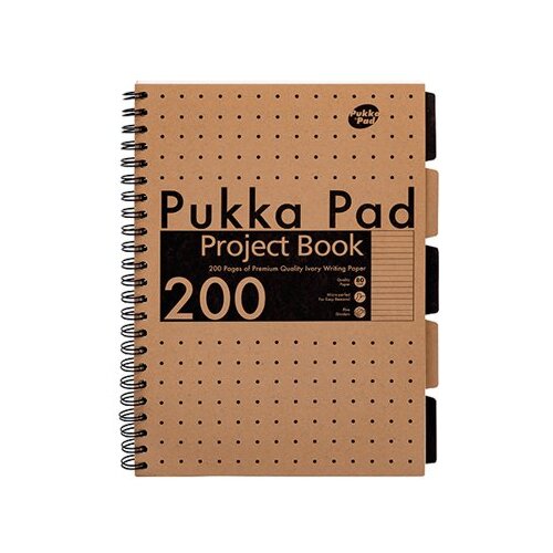Pukka Pad Blok &amp;scaron;pirala indeks A4+ 225 x 297mm 200 strani/80gr.črte natur 9566-KRA, (20691441) Slike