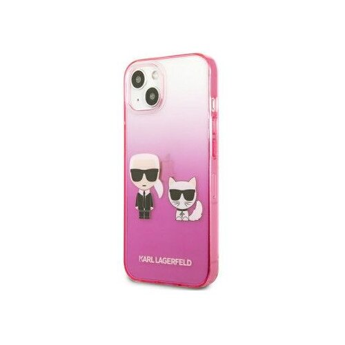 Karl Lagerfeld futrola za iPhone 13 pink karl &amp;amp; choupette head gradient ( GSM114867 ) Slike
