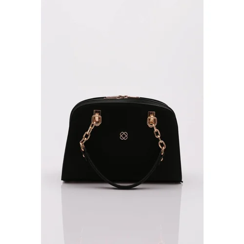 DGN 3261 Women's Shoulder and Hand Bag Black Mosaic