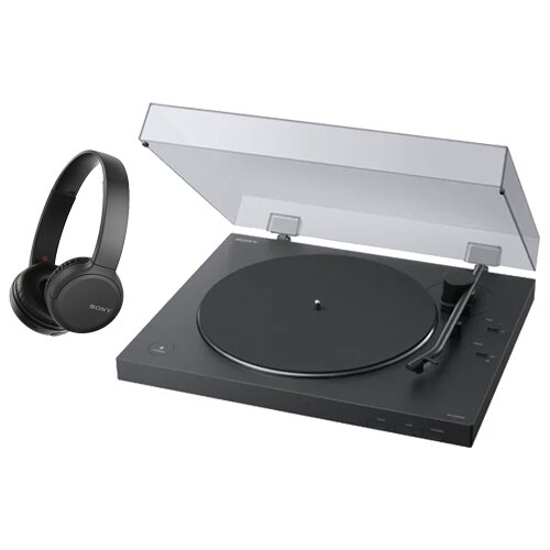 Sony Gramofon PS-LX310BT + Slušalice WH-CH510B  Belt drive 33 1/3 - 45 o/min MM(pokretni magnet) Cene