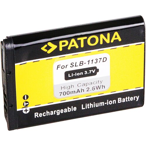 Patona Baterija SLB-1137D za Samsung Digimax i85 / L74 wide / NV11 / NV24 HD / NV30, 700 mAh Slike