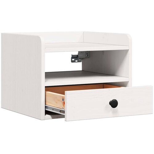  Noćni ormarić 2 pcs Bijelo 38 x 36 x 29,5 cm Masivna borovina Slike