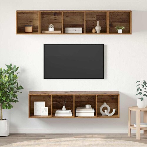  Set TV komoda 4 kom. Staro drvo Konstruirano drvo Cene