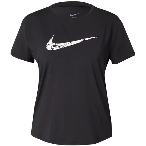 Nike Tehnička sportska majica 'ONE SWSH HBR' crna / bijela