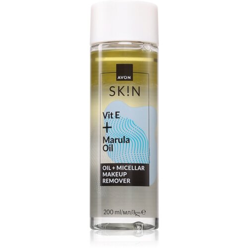 Avon Sk!n Vit E + Marula Oil dvofazno sredstvo za skidanje &amp;scaron;minke 200 ml Slike